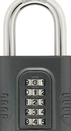 Brico Hangsloten-Abus Combinatie-Hangslot Tcz7/65 Zamak Zwart