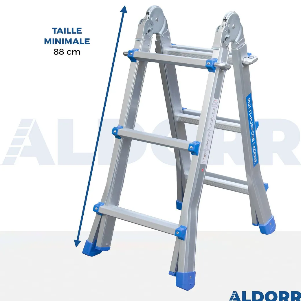 Aldorr Home - Multiladder Uitschuifbare Vouwladder 4X3 - 2,80M|Brico Sale