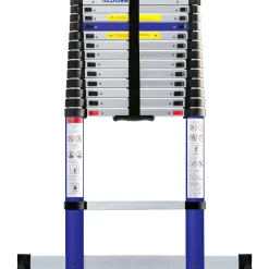 Aldorr Home - Telescoopladder 3,80M - Met Stabilisatievoet En Soft Closing|Brico New