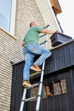 Aldorr Home - Telescoopladder 3,20M - Met Stabilisatievoet En Soft Closing|Brico Discount