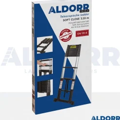 Aldorr Professional - Telescoopladder 3,20M - Met Optigrip™ En Extra Brede Treden|Brico