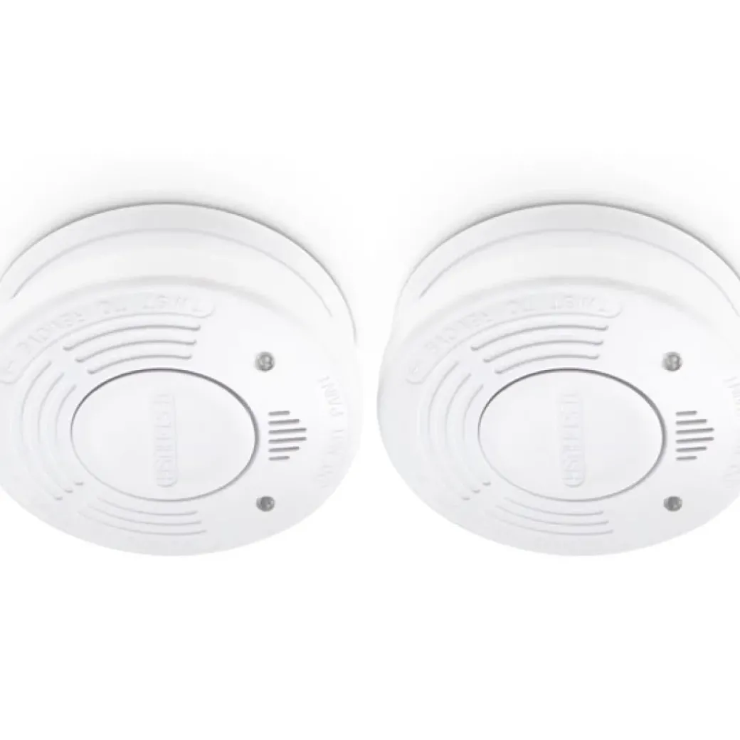 Brico Brandbeveiliging-Alecto Rookmelder Met 10 Jaar Batterij Sa-110 2-Pack 85Db Wit