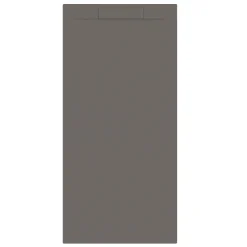 Allibert Douchebak Luna 180X80Cm Rechthoek Gun Metal|Brico Online