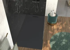 Allibert Douchebak Luna 180X90Cm Rechthoek Mat Zwart|Brico Outlet