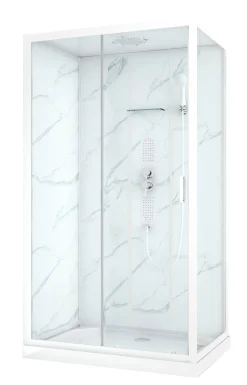 Allibert Douchecabine Enohr Rechthoekig 120X80Cm Wit|Brico Outlet