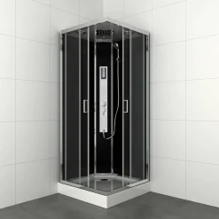 Allibert Douchecabine Gipsy Vierkant 90X90Cm Zilver|Brico New