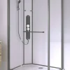 Allibert Douchecabine La Paz Rechthoekig 120X90Cm Gun Metal|Brico New