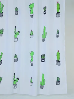 Allibert Douchegordijn Cactus Polyester 180X200Cm|Brico Discount