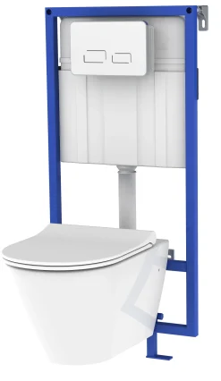 Allibert Inbouwreservoir Set Link | Soft-Close Toiletzitting | Bedieningspaneel Met Infrarood Herkenning Wit|Brico Outlet