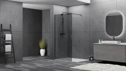 Allibert Inloopdouche Colors Walk-In 140Cm Zwart|Brico Online