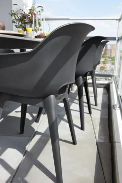 Brico Tuinstoelen-Allibert Tuinstoel Akola Kuip Grafiet