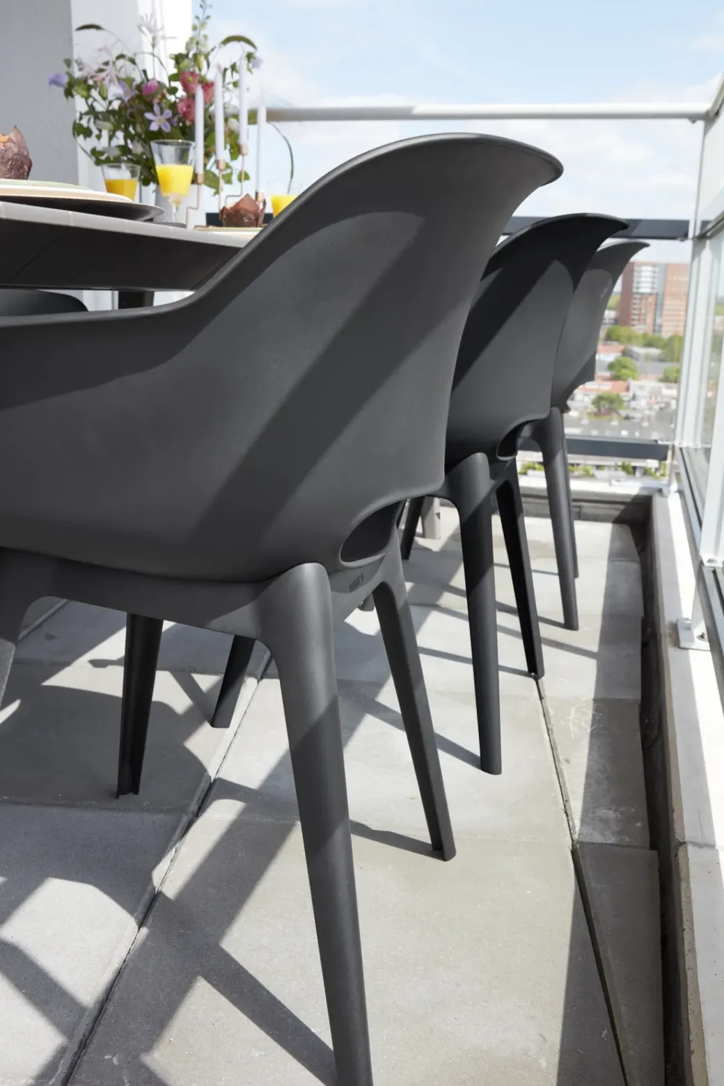 Brico Tuinstoelen-Allibert Tuinstoel Akola Kuip Grafiet