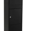 Brico Brievenbussen-Allux 800 Pakketbrievenbus Zwart Gegalvaniseerd Staal