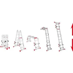 Altrex Plooiladder 'Varitrex Do It All' Aluminium 4 X 3 Treden|Brico Online