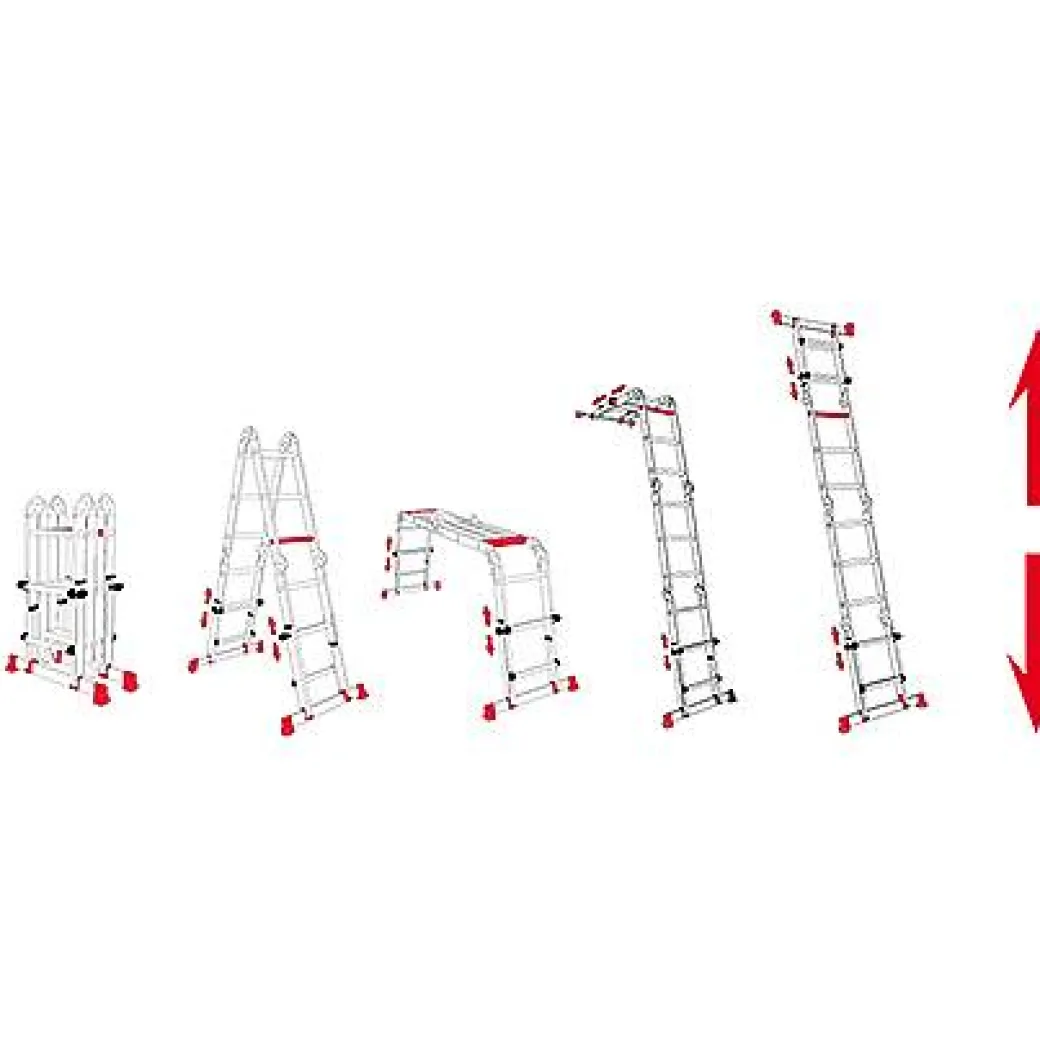 Altrex Plooiladder 'Varitrex Do It All' Aluminium 4 X 3 Treden|Brico Online