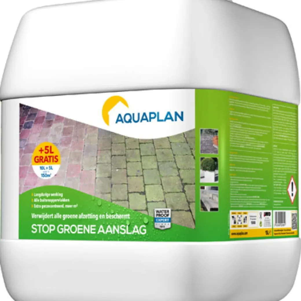 Brico Afbijtmiddelen-Aquaplan Stop Groene Aanslag 15L