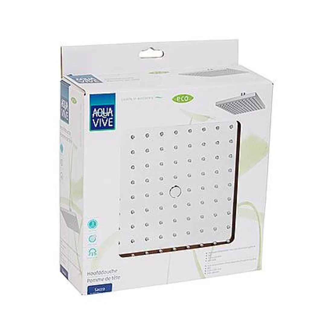 Aquavive Eco Hoofddouche Sacco 22Cm Chroom|Brico Sale