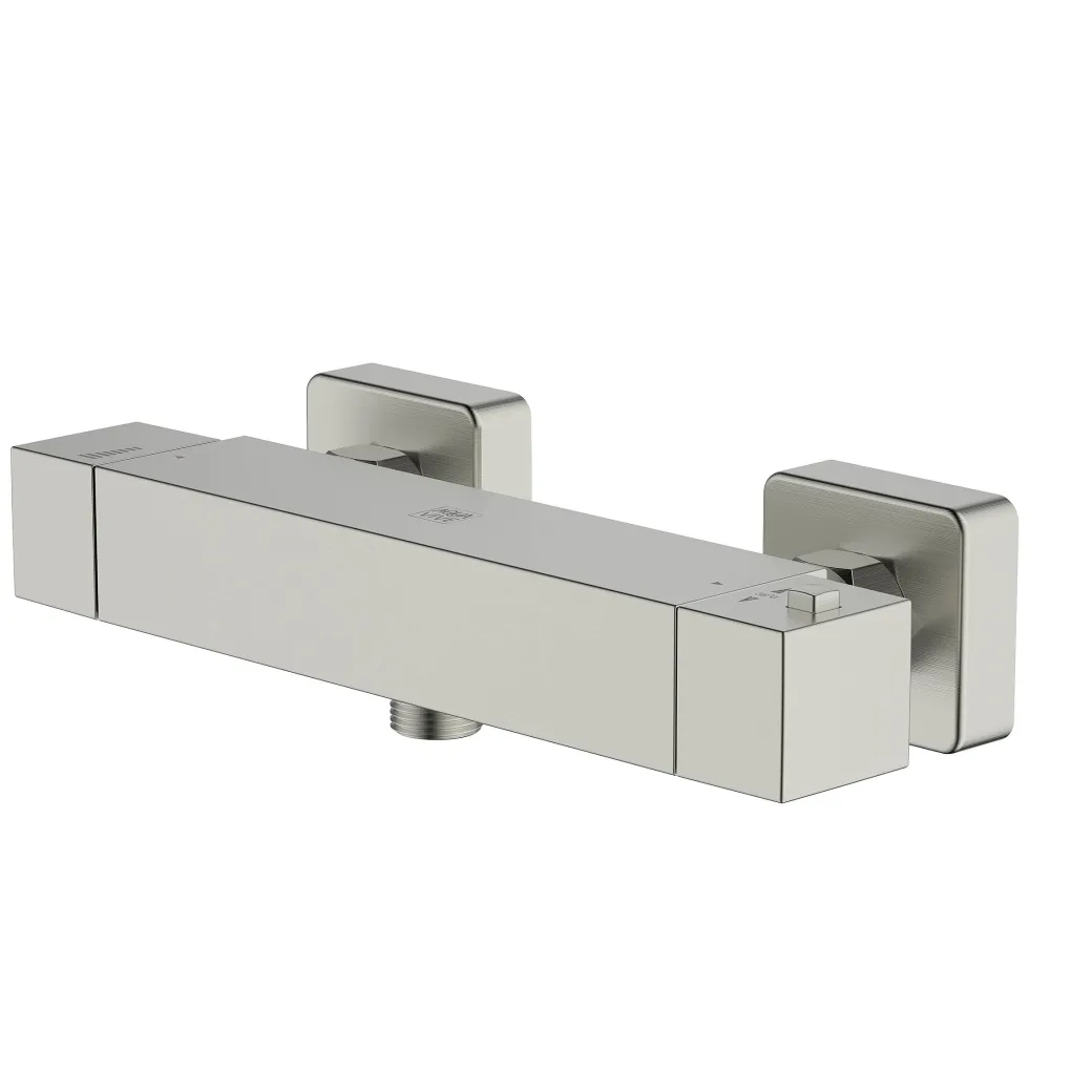 Aquavive Eco Thermostatische Douchekraan Lena Geborsteld Staal 15Cm|Brico New