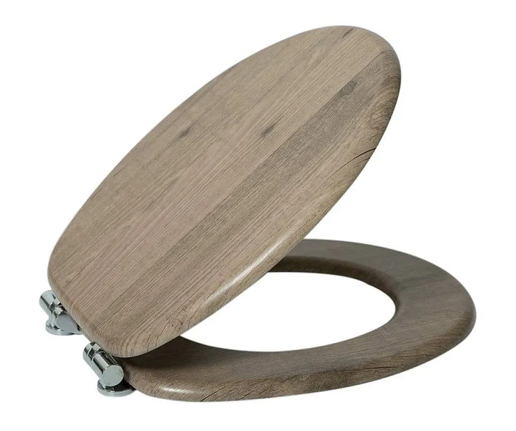 Aquavive Toiletzitting Mdf Donker Eik|Brico Hot