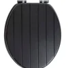 Aquavive Toiletzitting Nice Mdf Zwart|Brico Discount