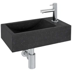 Aquazuro Fonteinset Tiber Natuursteen Zwart 40Cm|Brico Hot