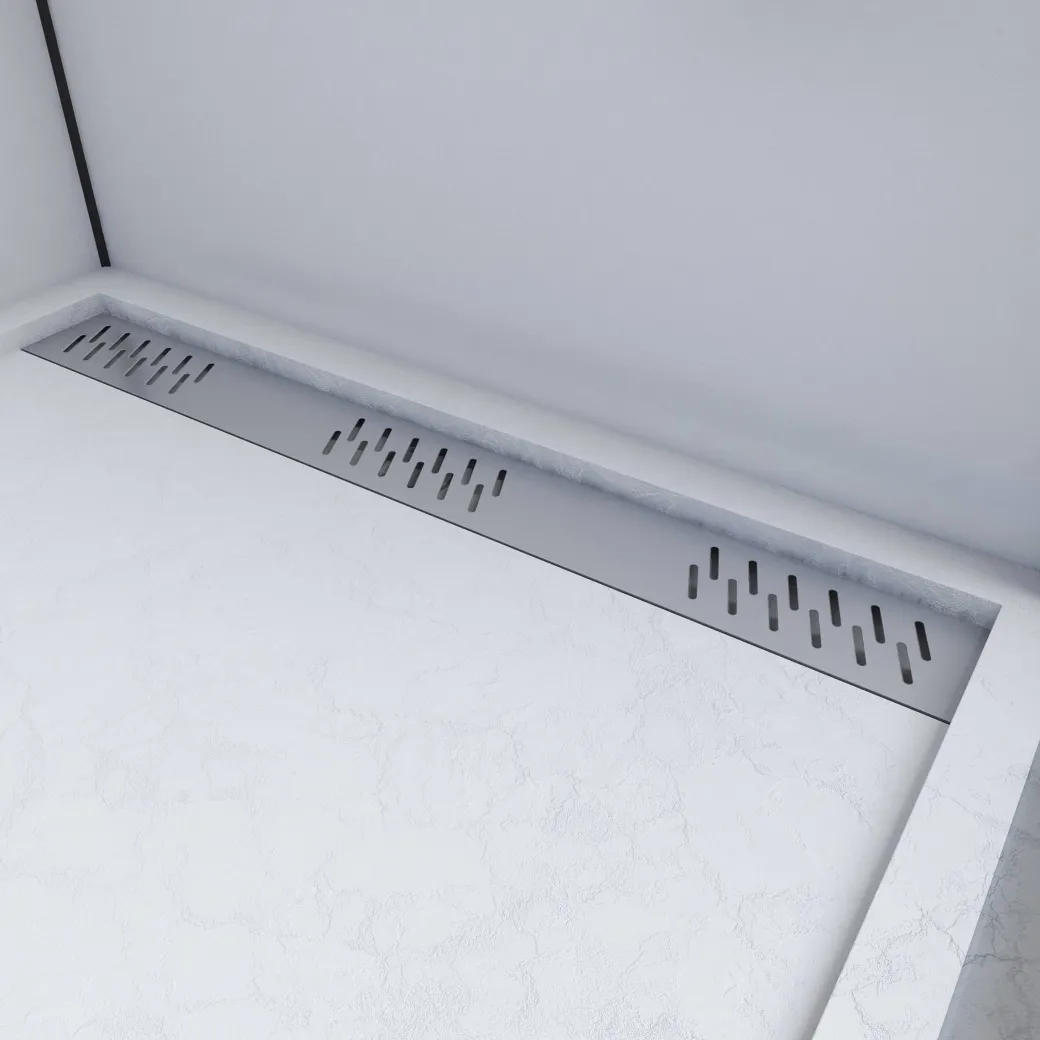 Aurlane Douchebak Pedra 120X90Cm Wit Steeneffect|Brico Hot