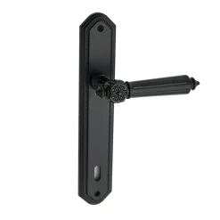 Brico Deurbeslag-Avenue Deurkruk Langschild Stretto Sleutelgat 110Mm Zwart