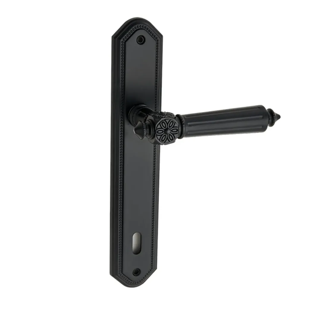Brico Deurbeslag-Avenue Deurkruk Langschild Stretto Sleutelgat 110Mm Zwart