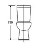 Baseline Duoblok Toilet I Ao Aansluiting Wit|Brico