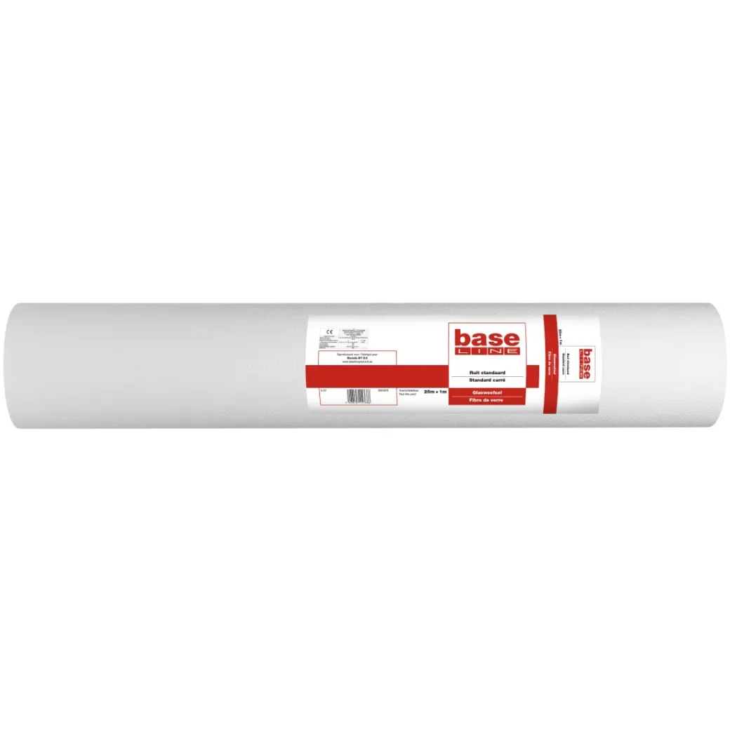 Brico Glasvezelbehang-Baseline Glasweefselbehang Ruit 25M 100Gram