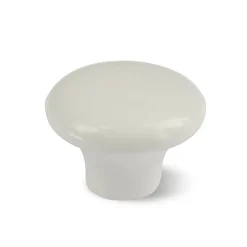 Brico Deurscharnieren-Baseline Knop Plat Wit 30Mm 4St.