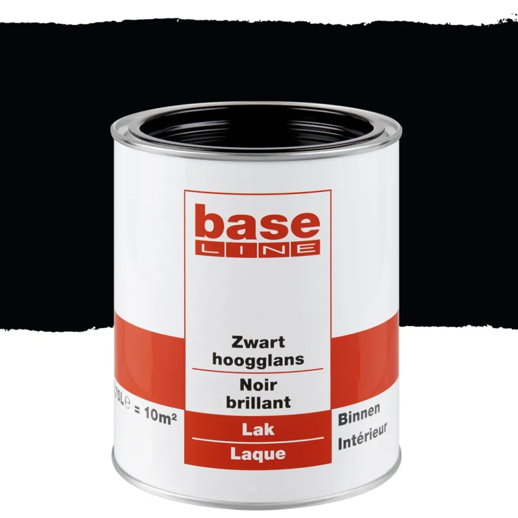 Brico Lakken-Baseline Lak Hoogglans Zwart 750Ml