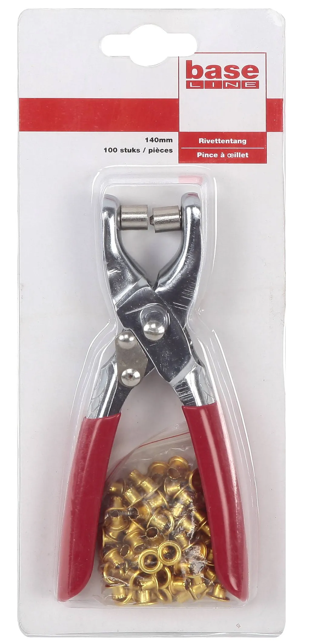 Baseline Rivettentang + 100 Rivetten 140Mm|Brico New