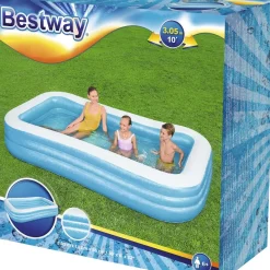 Brico Opblaaszwembaden-Bestway Opblaasbaar Familie Zwembad 305 X 183 Cm