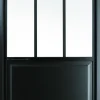 Brico Binnendeuren-Binnendeur Atelier Rechtsdraaiend Zwart Aluminium Mat Glas 211,5X93Cm