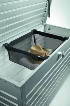 Brico Opbergboxen Tuin-Biohort Kussenbox Hobby 160 Donkergrijs Metallic 79X160Cm