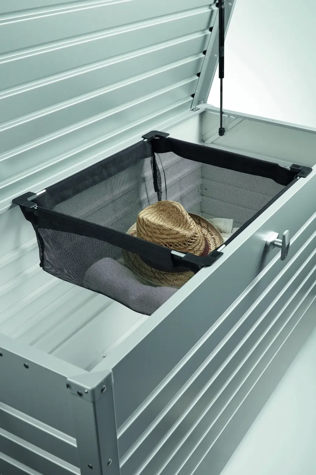 Brico Opbergboxen Tuin-Biohort Kussenbox Hobby 130 Donkergrijs Metallic 62X134Cm