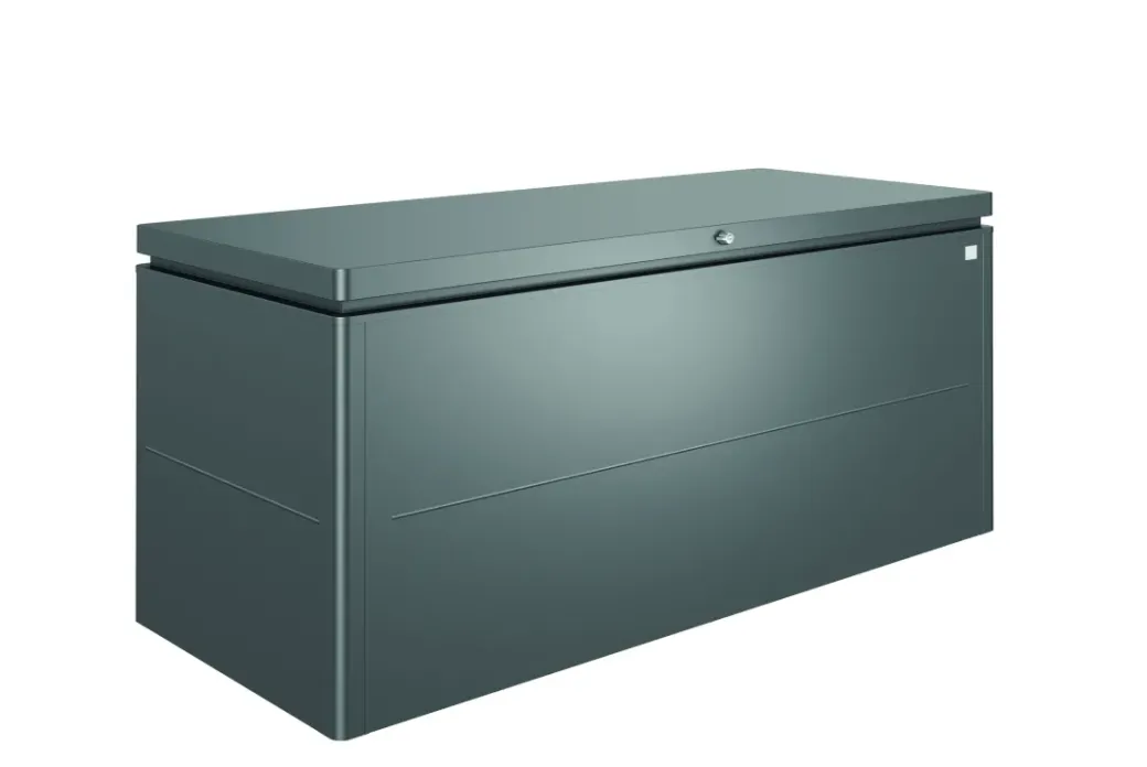 Brico Opbergboxen Tuin-Biohort Kussenbox Lounge 200 Donkergrijs Metallic 84X200Cm
