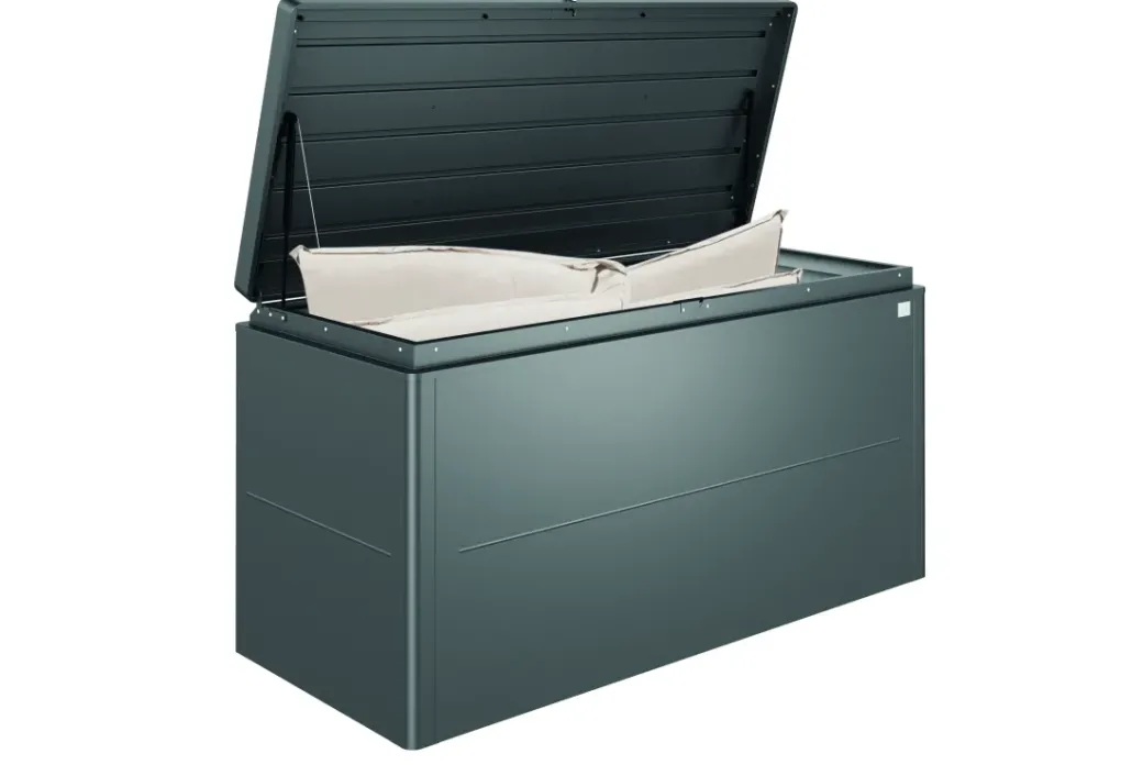 Brico Opbergboxen Tuin-Biohort Kussenbox Lounge 200 Donkergrijs Metallic 84X200Cm
