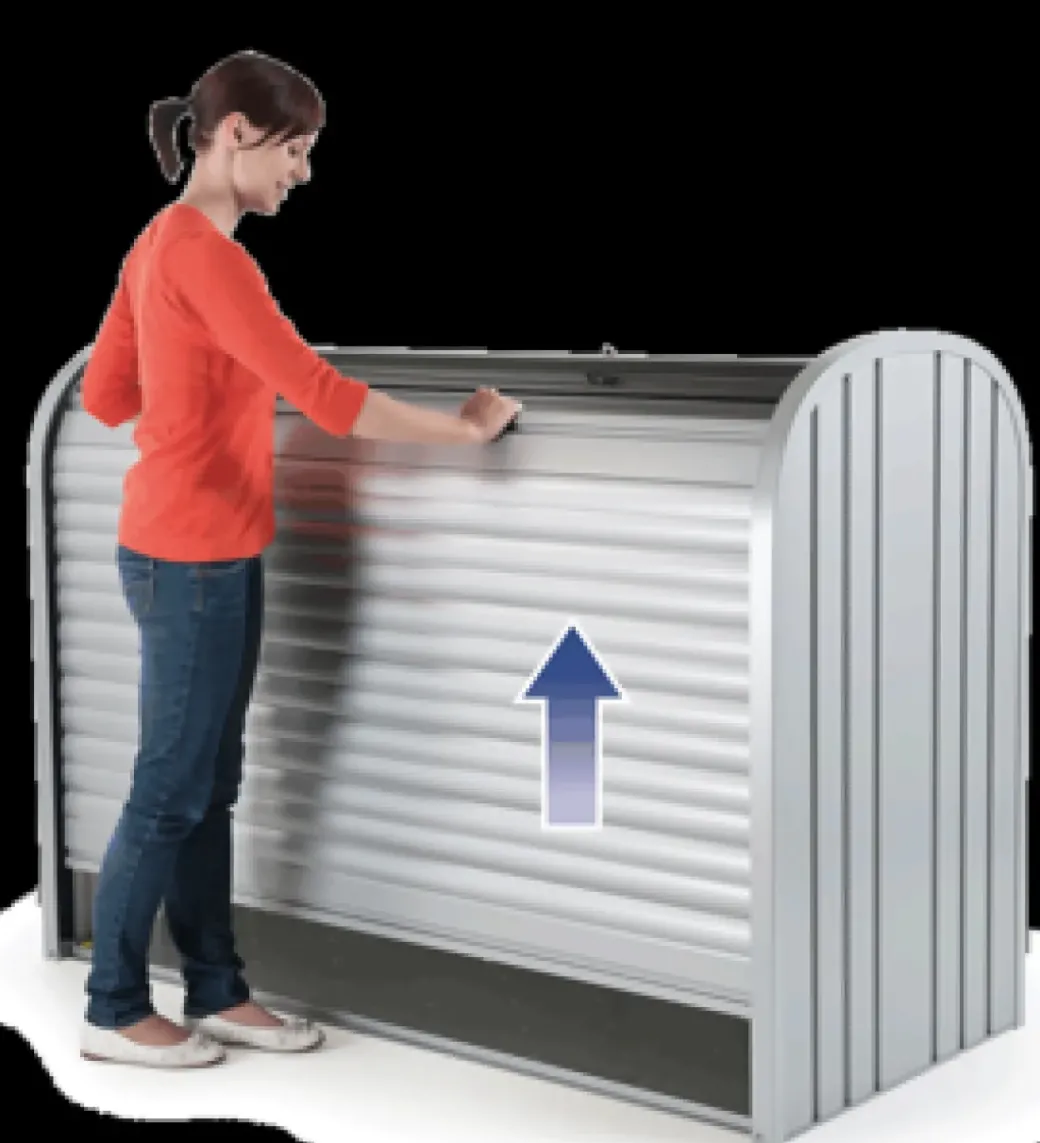 Brico Opbergboxen Tuin-Biohort Opbergbox Storemax 120 Donkergrijs Metallic 73X117Cm