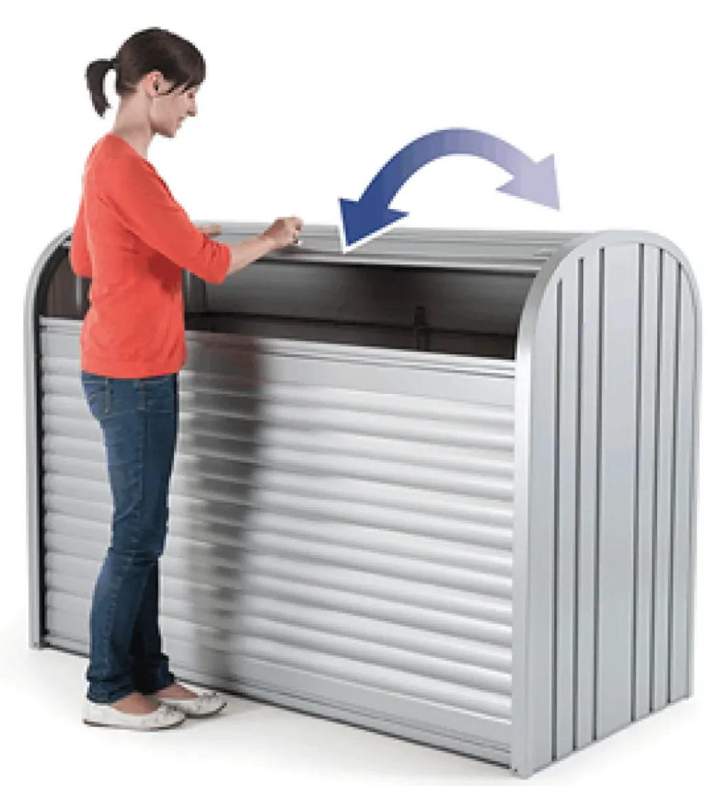Brico Opbergboxen Tuin-Biohort Opbergbox Storemax 160 Donkergrijs Metallic 78X163Cm