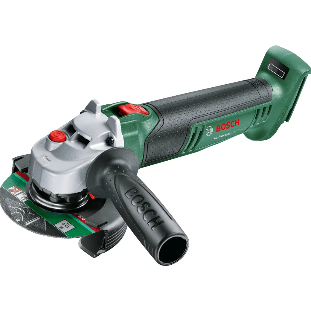 Bosch Haakse Accuslijpmachine Universalgrind 18V-75 Baretool (Beschermkap, Handgreep, (18 V Accu, Lader En Slijpschijf (125 Mm) Niet Meegeleverd))|Brico