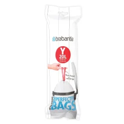 Brabantia Afvalzak Perfectfit Y Wit 20L 20 Stuks|Brico Outlet