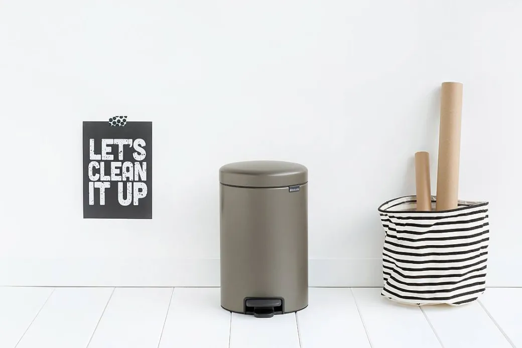 Brabantia Pedaalemmer Newicon Platinum 12L|Brico New