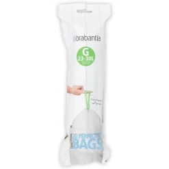 Brabantia Perfectfit Afvalzak Met Trekbandsluiting Code G 23-30L 20 Stuks/Rol Recycled|Brico Hot
