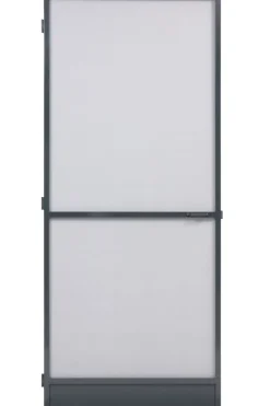 Brico Vliegendeuren-Cando Hordeur Comfort - Magnetische Hordeur - Antraciet Profiel - Grijs Gaas - 100X235Cm