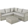 Brico Loungesets-Central Park Alea Loungeset Taupe Staal/Canvas 3 Delig