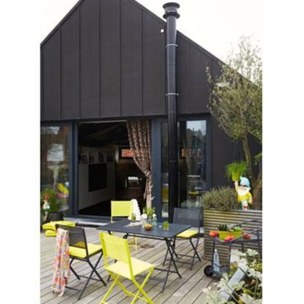 Brico Tuintafels-Central Park Bistrotafel Stacy Antraciet Staal 110X70Cm