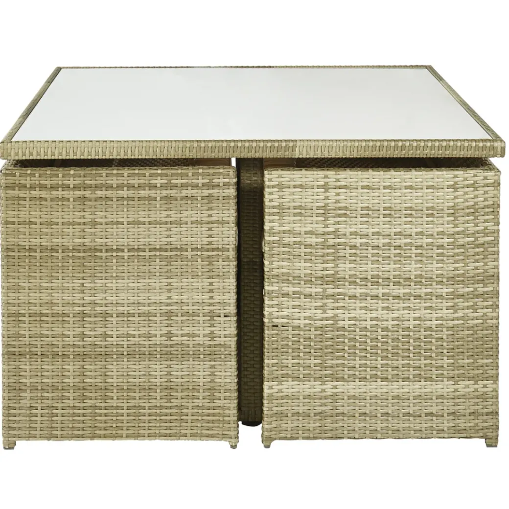 Brico Loungesets-Central Park Dining Loungeset Capri Naturel 7-Delig