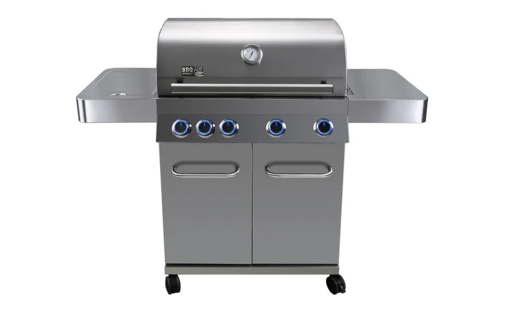 Brico Gasbarbecue-Central Park Gasbarbecue Pasadena Zilver 17Kw